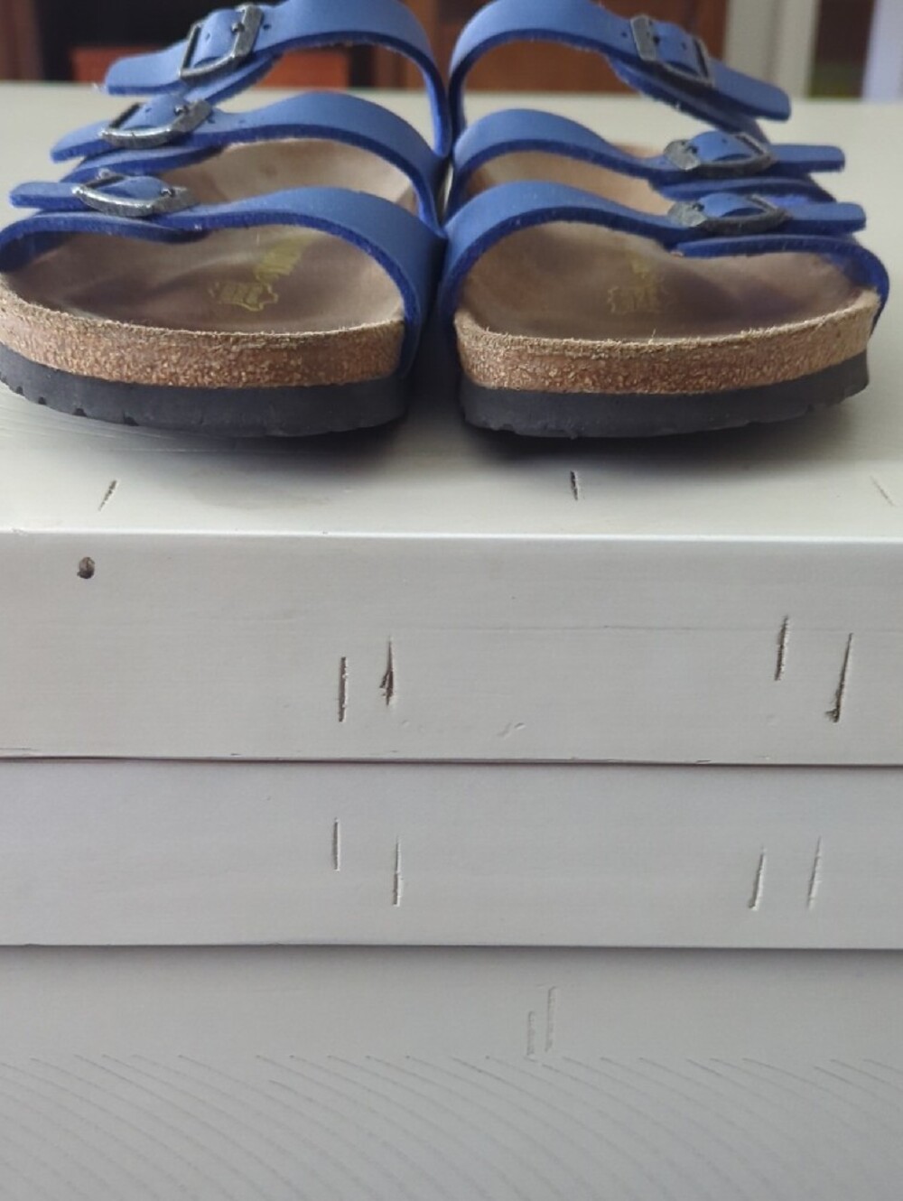 Birkenstock Blue Triple-Strap Women's Florida Sandal - Picture 8 of 8